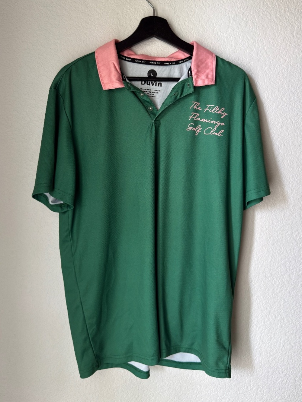 Duvin Golf Polo 'The Filthy Flamingo Social Club'
